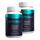 L - Triptofano L - Carnetina Vit B3 500mg 60 Cáps - Kit X2