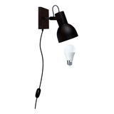 Velador Cabecera Aplique Minimal Cabezal Direccional + Lamp
