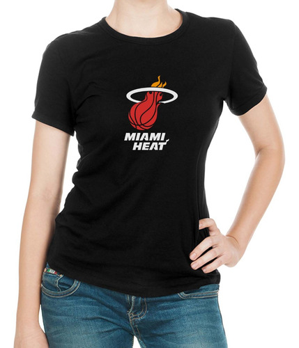 Remera Nba Basquet Todos Los Equipos Algodon De Dama Mujer