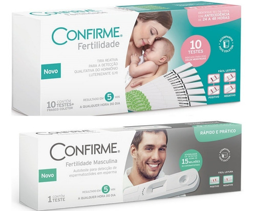 Kit Confirme Teste De Fertilidade Masculina + Femininac/10  