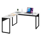 Mesa Escritório Em L Escrivaninha Office Industrial 150x150 Cor Branco