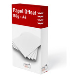 Papel Offset 180g Caixa Com 500 Folhas Tamanho A4 Branco