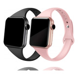 Pulseira Silicone Slim Fina Para Apple Watch Smartwatch Iwo