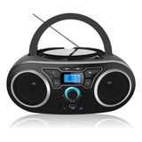 Reproductor De Cd De Radio Portátil Con Bluetooth Y Radio .