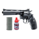 Revolver Aire Comprimido Colt Python 6'' Co2 + Kit Completo.