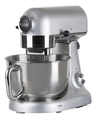 Batidora De Pedestal Hook Mixer Plateada Easyways