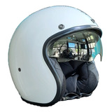 Casco Abierto Hawk 721 Classic Blanco Brillante - Ridegreen