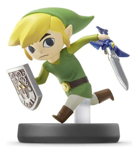 Amiibo Toon Link Cartoon Super Smash Bros - Nuevo Y Original