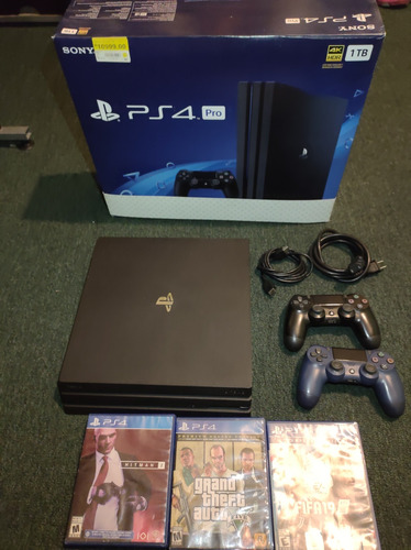 Ps4 Pro 1tb 2 Controles 3 Juegos