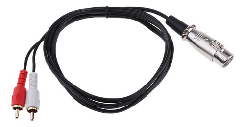 A*gift Cable De Audio 3 Pin Xlr Hembra A 2 Rca Splitter