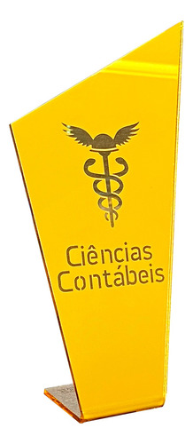 Enfeite De Mesa Ciências Contábeis Decorativo Placa Letreiro