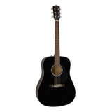 Guitarra Acústica Fender Classic Design Cd-60s Para Diestros Black Brillante