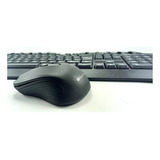 Kit Teclado E Mouse Preto Para Pc Desktop Sem Fio Wireless