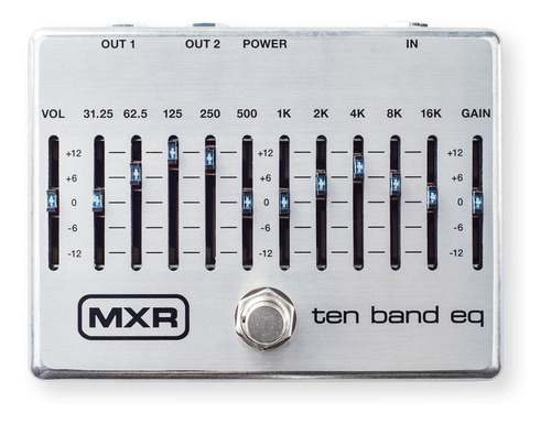 Pedal Ecualizador Mxr M-108s 10 Band Eq Silver