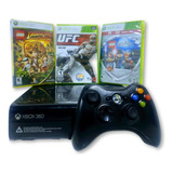 Xbox 360 Slim Bloqueado Completo Controle + Jogos Originais