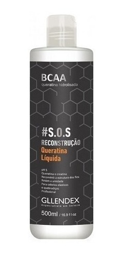 Bcaa Keratina Hidrolisada Liquida Gllendex 500 Ml