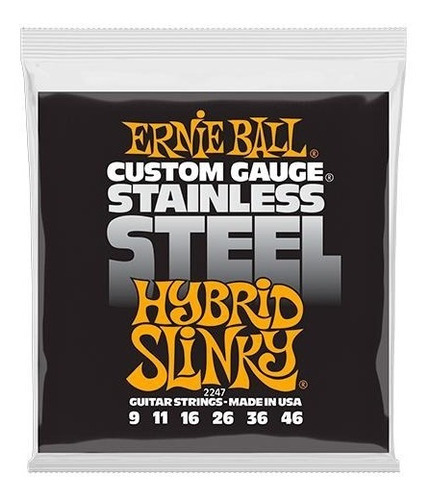 Cuerdas Ernie Ball  Guitarra Eléctrica Hybrid Slinky  2247 