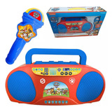 Karaokê Musical Boombox Patrulha Canina Infantil + Microfone