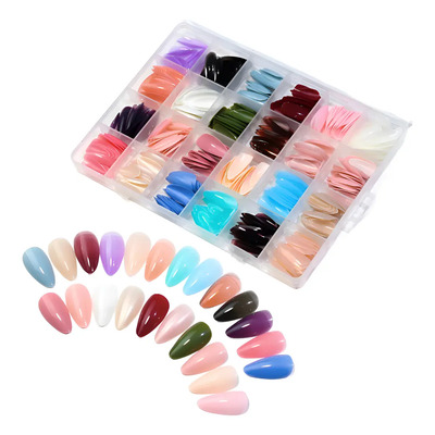 576 Pz Uñas Acrilicas Postizas Press On , 24 colores acrílicos, uñas postizas color sólido, cubierta completa, puntas de uñas postizas para mujeres y niñas, decoraciones de uñas KEAN | MercadoLibre