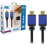 Cabo Pix Hdmi 2.0 4k Hdr 19 Pinos Com Filtro 10 Metros