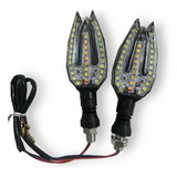 Faro Luz De Giro Led Universal Blanco + Ambar Motos