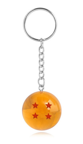 Llavero Esfera 4 Estrellas Dragón Ball Z 3.5cm X1 