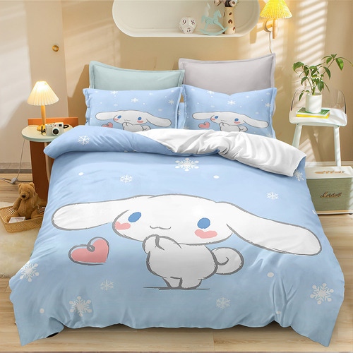 New Juego De Ropa De Cama Cinnamoroll De Tama?o Doble  3