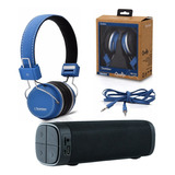 Combo Bomber Parlante Bluetooth Portatil Y Auriculares Cable