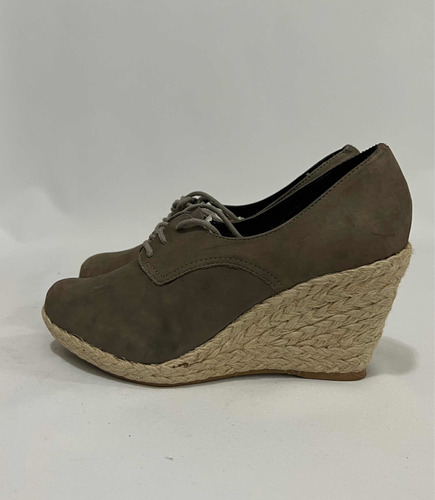 Zapato Taco Chino Cuero Marca Mor N* 38 Café 1 Postura