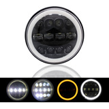 Faro Lupas Redondo Led Blanco Ambar Universal