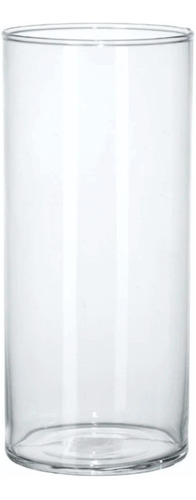 Vaso Tubo De Vidro Transparente Cilíndrico 30x12cm Terrário 