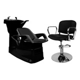 Kit Lavacabezas + Sillon Hidráulico Peluquería Barbería 