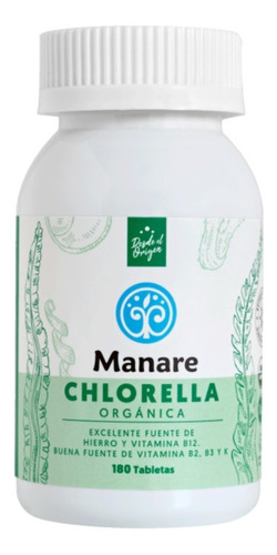 Chlorella Orgánica 180 Capsulas - Manare