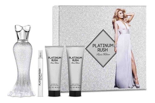 Set Paris Hilton Platinum Rush De Dama 4 Pzs 