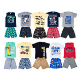 Kit Lote Roupa Infantil Menino 10 Conjunto Masculino Atacado