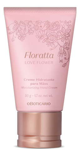 O Boticário Creme Hidratante Mãos Floratta Love Flower 50g