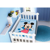 Cobertor Bebê Antialérgico Jolitex Disney Mickey Azul