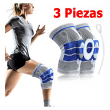 3 Piezas Rodillera Deportes Elástica De Compresión Correr