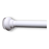 Barral P/cortina Baño Blanco/beige De 0,60cm A 1,10mts Lujo