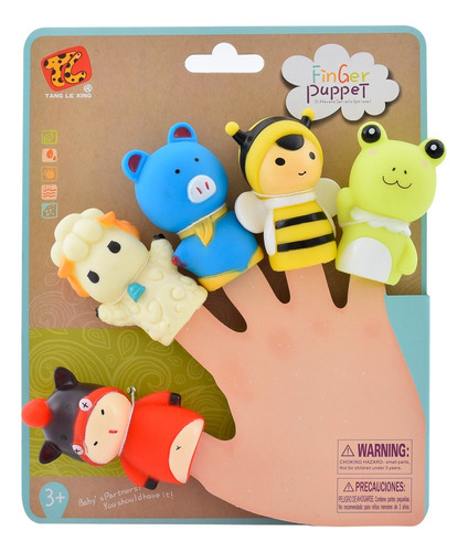 Titeres De Dedo X5 Infantil Animalitos Agua Finger Puppet Ed