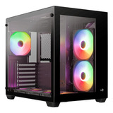 Gabinete Gamer Aerocool Dryft V2 6 Ventiladores Argb Vidrio