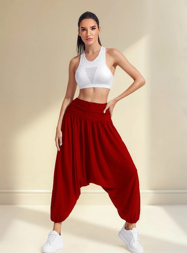Pantalon Pants Arabe Estilo Harem Olgado | Meses sin interés