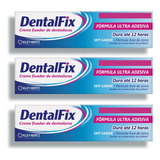 Kit C/3 Dentalfix Creme Fixador Dentadura 68g Kley Hertz