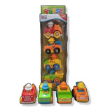 Brinquedo Mini Truck Cartoon Kit Com 4 Carrinhos Infantil