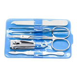 Estuche Kit Manicure Pedicure Uñas De 6 Pzs Fluorecente Lobo