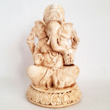 Figura De Ganesha Base Redonda 17x10cm Decoración