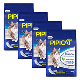 4 Pipicat Bianco Granulado Sanitário Para Gatos Kelco 1,8 Kg