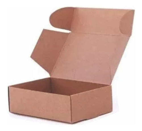 Caja Packaging Carton 20x15x5 Tapa Autoarmable X100u Color Marrón Claro