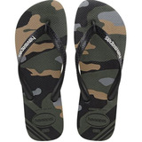 Ojotas Havaianas Hombre Top Camu Camuflado Verde Originales