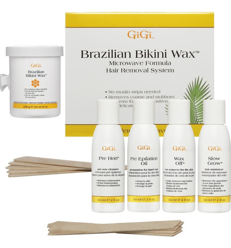 Kit Cera Para Depilar Gigi Brazilian Bikini Wax